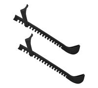 CUNTAUK Ice Skate Guards, Hockey Shoes Ice Skate Blade Covers, Adjustable Buckles Ice Skating Protector Figure Skate Guards Ice Hockey Accessories for Ice Skating Hockey Figure Skates (Black, Large)