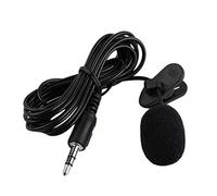 CUNTO 3.5mm Mini Studio Speech Mic Microphone w/Clip for PC Desktop Notebook Small, compact design