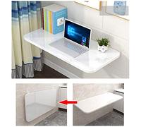 CuNtoHHH Laptop Desk, Wall Folding Table White, Drop-Leaf Folding Dining Table for Small Spaces, Computer Desk, Convertible Desk,40 * 20cm/15.5 * 8in