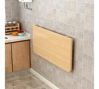 CuNtoHHH Wall-mounted Folding Wall Table For Kitchen, Breakfast Bar Table, Small Space Drop Leaf Dining Table, Work Desk for Home Office Garage Garden Laundry Room, 60x40cm 70x50cm 80x60cm
