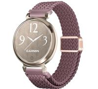 CUNUJIX Magnetic Braided Watch Bands Compatible with Garmin Lily 2/Lily 2 Classic/Active, Loop Stretchy Nylon Elastic Fabric Strap for Garmin Lily 2 Women
