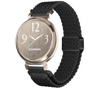 CUNUJIX Magnetic Braided Watch Bands Compatible with Garmin Lily 2/Lily 2 Classic/Active, Stretchy Nylon Elastic Fabric Strap for Garmin Lily 2 Women