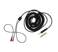 Cunyuer Coiled Headphone Cord Replacement for Sennheiser HD25 HD560 HD540 HD480 HD430 414 HD250, Audio Cable Wire 3.5mm 1/8 Plug & 6.35mm 1/4 Adapter, 6m(19.69ft)