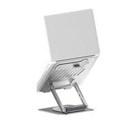 CUNZJIA Articulated Laptop Stand with Magnetic Phone Holder, Height Tilt for Workstation Desk Setup 11-17.3 Inch