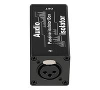 CUNZJIA Ground Loop Isolator Passive Aluminum Housing Control for Streaming Live Mixing Meeting Room Daily Setups