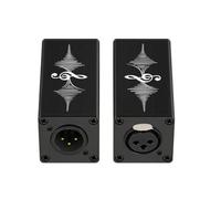 CUNZJIA Ground Loop Isolator Passive Aluminum Housing Control for Streaming Live Mixing Meeting Room Daily Setups