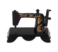 CUOFYUNL 1:12 Sewing Machine Vintage Miniature Dollhouse Sewing Machine for Children Adults