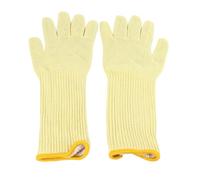 CUOFYUNL 1 Pair Oven Mitts Double Layer Aramid Fiber 300℃ High Temperature Resistant Knit Flexible Baking Gloves (38cm / 15in L)