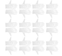 CUOFYUNL 12 Pairs White Cotton Gloves Working Gloves for Hands Safety Protection Sweat-Resistant L