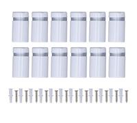 CUOFYUNL 12Pcs Standoff Screw Stainless Steel 12x20mm Wall Mount Advertising Fastener Set Kit