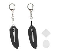 CUOFYUNL 2PCS Folding Beard Combs with Round and Square Mirror Men Antistatic Beard Grooming Brush Set