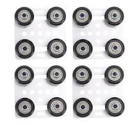 CUOFYUNL 4Pcs 3D Printer Gantry Plate Fit for 2020 Aluminum Alloy Lightweight 3D Printer Extruder Back Support Board with Wheel Silver