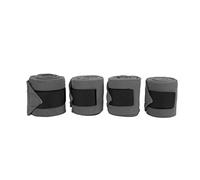 CUOFYUNL 4pcs Horse Leg Wrap Self Adhesive Double Sided Fleece Horse Leg Bandages for Training Exercising (Grey)