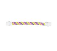 CUOFYUNL Bird Rope Perch Colorful Bendable Safe Cotton Rope Parrot Stand Toy for Cockatiels Lovebirds Budgies (S)