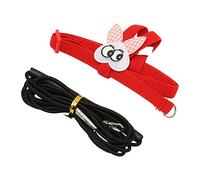 CUOFYUNL Pet Bird Harness Leash Cute Cartoon Lightweight Bird Flying Harness Traction Rope for Scarlet Macaw Budgerigar (M)