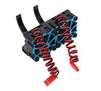 CUOFYUNL RC Motor Heatsink Set Aluminum Alloy and Plastic with Two Horizontal Fans RC Motor Heat Sink Fan for 36mm Diameter Motor (Black)