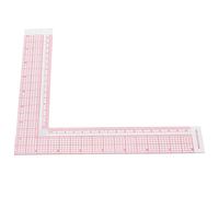 CUOFYUNL Square Ruler L-Shaped Right Angle Scale PMMA PVC Measurement Tailor Drawing DIY Craft Tool