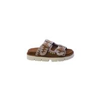 Cuoio Suede Mules with Adjustable Buckles - female - Mou - Sliders - Brown - 6 UK - Shoes 6 UK