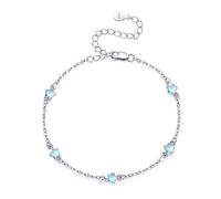 CUOKA MIRACLE Moonstone Bracelets 925 Sterling Silver Rainbow Star Moonstone Girl Bracelet Moonstone Jewellery for Kids