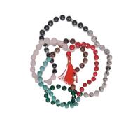 Cuonna Gems Gallery सात चक्र माला Beautiful Collection 7 Chakra Mala Original Certified 7 चक्र माला Asli Saat Chakra Multicolour Mala 108 Beads Rosary Hand Knotted Seven Chakra Stone Mala गले की माला