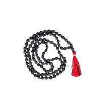 Cuonna Gems Gallery Exceptional Black Colour Volcanic Rock Rosary Lava Mala Original Certified By Igl Lab लावा माला ओरिजिनल सर्टिफाइड Asli Jwalamukhi Mala 108 Beads Thread Maala For Sutiable Everyone