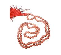Cuonna Gems Gallery Latest Collection Handmade Sunstone Crystal Stone Mala For Jaap 108 Beads Rosary Certified सनस्टोन माला ओरिजिनल सर्टिफाइड Rare Sun Sitara Mala For Wearing Men & Women