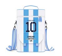 Cuopru Premium Matera Bag for Yerba Mate Kit, Argentina Captain NO.10 Carrier Tote Bag - Double Layer Waterproof 2 Wine Bottle Pockets Portable Bags