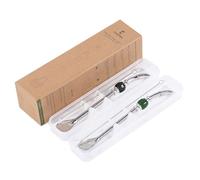 CUOPRU Yerba Mate Bombillas Set - Included Mate Gourd Stainless Steel Straws with Straw Case, Removable Head Filter, Colorful Bead, Cleaning Brush (Black and Green)