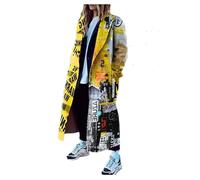 CUOREZ Autumn women's long sleeved lapel jacket woolen coat