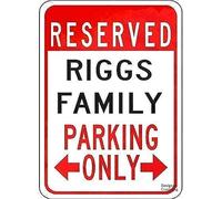 Cuorung Man Cave Decor Retro Vintage Tin Sign 12x18 Inch Riggs Family Parking Parking Kitchen Street Ation Beer Sign Club Poster For Gardern Outdoor & Indoor Sign Metal