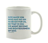 Cup 2 Corinthians 5:21 God Made who had Cups Sibling 2PCS-330ML | Fade-Resistant Tea Cup Novelty Coffee Cups Gamers Leaving
