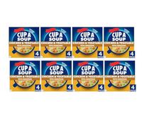 Cup a Soup Chicken & Vegetable with Croutons 110g Pack of08,Each box contains 4 individual sachets, making it easy to prepare a warm, satisfying soup whenever you need i