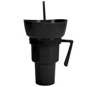 Cup and Bowl Combo | Reusable Food Bowl Drink Cup Combo - Beverage Food Container for Travel Milk Tea Juice Candy Chips Popcorn Fruit School Camping Beach