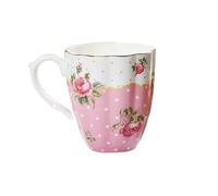 Cup and Saucer Set Mugs Large Capacity 420ml Creative Pastoral Flower Tea Cup Office Milk Coffee Mug Ceramic Home Drinkware Tea Cup and Saucers (Size : 420ml, Color : Style B)