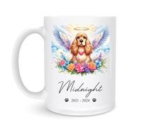 Cup Angel Cavalier King Charles Spaniel 330Ml Tea Mug Porcelain Unique Drinkware for Latte Home Hot Chocolate