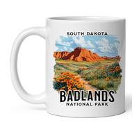 Cup Badlands National Park South Dakota 330Ml Tea Mug Durable Porcelain Mugs for Restaurant Hot Chocolate Beverages