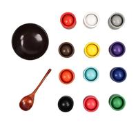 Cup Balls Taken with Color Classification, Reliable Cognitive Development Fine Motor Skills Training Balls Wooden Field Color Recognition for Young Children for the Home (ohye-12)
