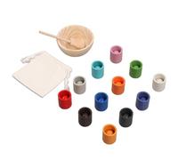 Cup Balls Taken with Color Classification, Reliable Cognitive Development Fine Motor Skills Training Balls Wooden Field Color Recognition for Young Children for the Home (w-120.6)