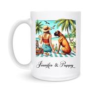 Cup Boxer Dog 330Ml Coffee Cups Ceramic Durable Tea Mug for Milk Men Syrup