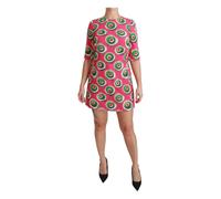 Cup Cake Shift Stretch Dress - female - Dolce & Gabbana - Short Dresses - Multicolor - 2XS - Dresses 2XS