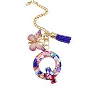 Cup Charm - Cup Letter Pendant With Butterfly And Tassel | Cute Trendy Modern Backpack Pendant, Water Bottle Jewelry For School Work Outdoor Hiking Beach