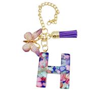 Cup Charm, Letter Water Bottle Charm With Butterfly And Tassel, Cute Trendy Modern Backpack Pendant, Water Bottle Jewelry For School Work Outdoor Hiking Beach