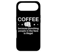 Cup Coffee Because Punching People in the Face is Illegal Case for iPhone Air
