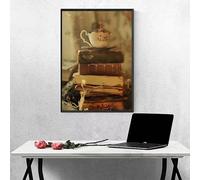Cup Diamond Art Book 5d Diamond Painting Kits for Adults Full Drill Crystal Art Kits for Adults Beginners, DIY Cross Stitch Embroidery Crafts Pictures for Home Wall Decor, Gifts (28×37 inch) PJY9 W-7