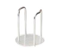 Cup Dispenser & Organiser Rack, Space-Saving Coffee Cup Storage Holder Disposable Cup Dispenser for Kitchen, Office, Countertop(Single seat Silver)