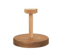Cup Dispenser, Wood Mug Stand, 5.12 x 5.12 x 4.92 inches, Decorative Paper Cup Holder, Compact Design, 1 Piece, Bedside, Bathroom, Counter, Kitchen, Camping, Coffee Bar, Dorm, Cafeteria, Restaurant