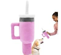 Cup Dog Toy - Heavy Duty Chew Toy Squeaky Plush Pet Chew Toy | Puppy Teething Relief Interactive Soft Teething Toy, Promotes Hygiene and Charges AK