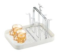 Cup Drying Rack for Counter Drip Tray, Space Saving