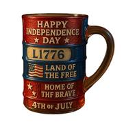 Cup For Independence Day - Patriotic Coffee Mug | Independence Day July 4th Coffee Mug | Good Independence Day Consumer Mug | Reusable Container