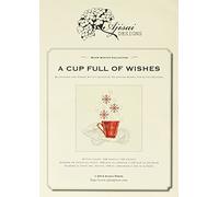 Cup full of wishes. Cross stitich and blackwork design (A)